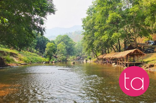 Bathing with Elephants in Thailand