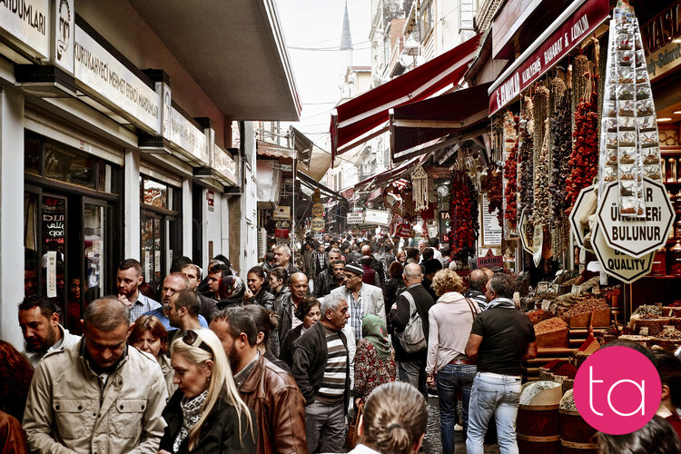 The Grand Bazaar in Istanbul