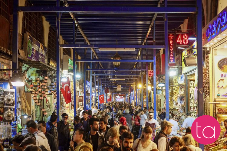 The Grand Bazaar in Istanbul