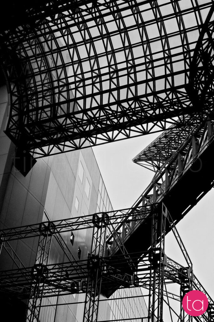 Kyoto Station in Black and White