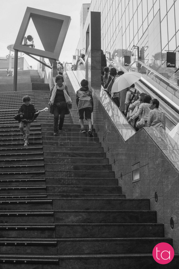Kyoto Station in Black and White