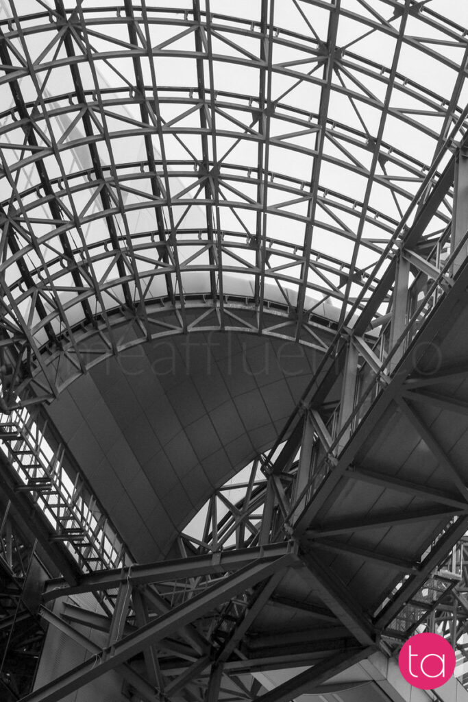 Kyoto Station in Black and White