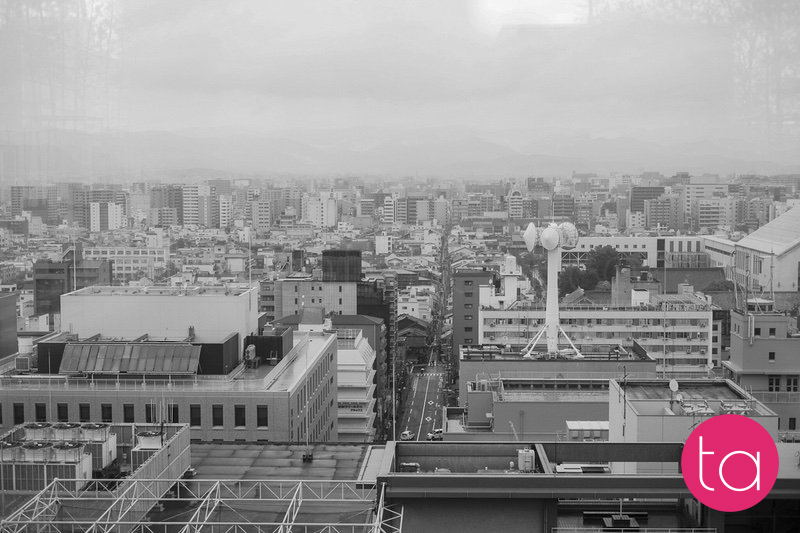 Kyoto Station in Black and White