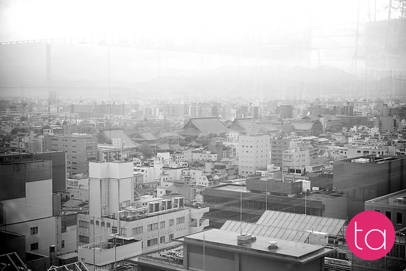 Kyoto Station in Black and White