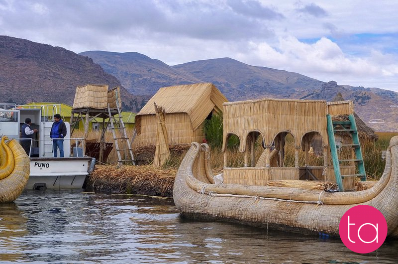 Visit to Uros Islands on Lake Titicaca Near Puno, Peru