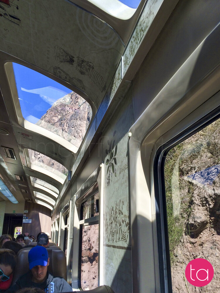 Train from Ollantaytambo to Aguas Calientes, Peru