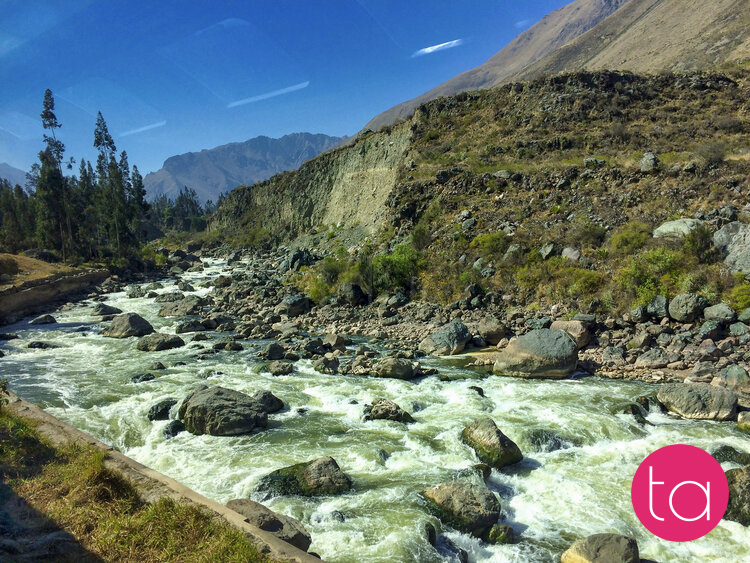 Train from Ollantaytambo to Aguas Calientes, Peru
