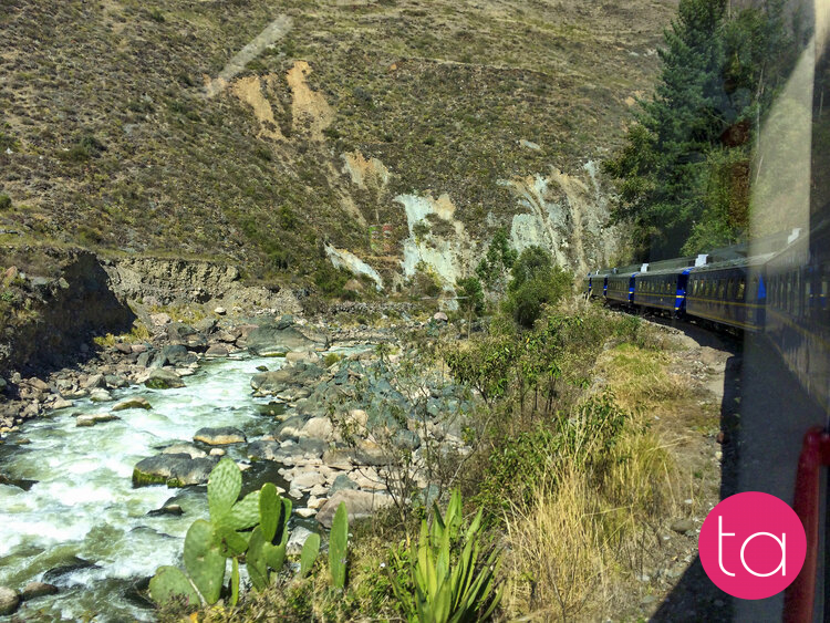 Train from Ollantaytambo to Aguas Calientes, Peru