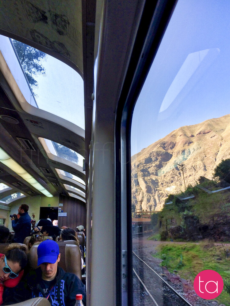 Train from Ollantaytambo to Aguas Calientes, Peru
