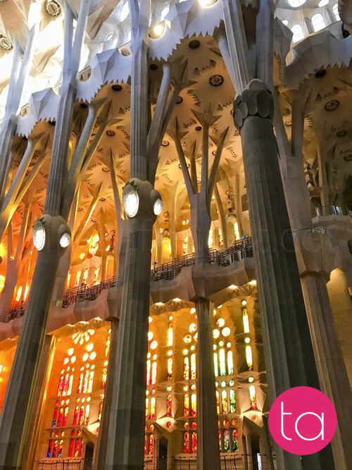 Interior of the Sagrada Família