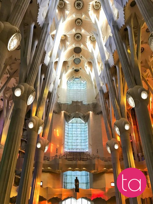 Interior of the Sagrada Família