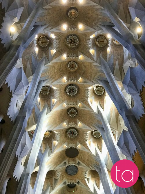 Interior of the Sagrada Família