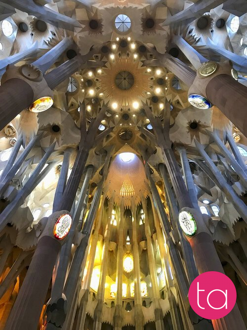 Interior of the Sagrada Família