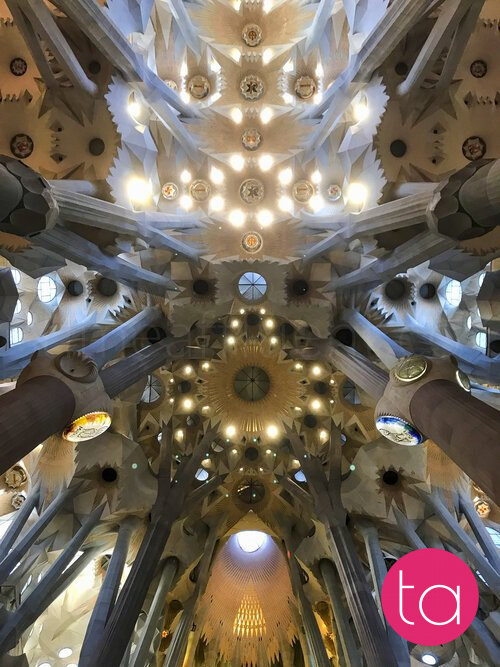 Interior of the Sagrada Família