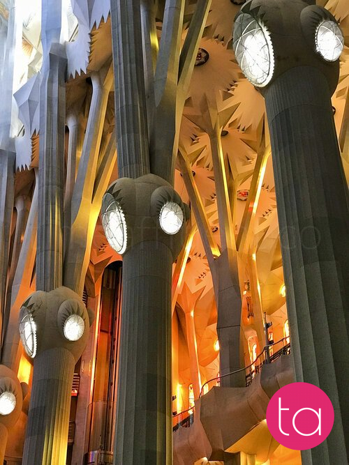 Interior of the Sagrada Família