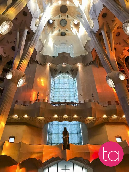 Interior of the Sagrada Família