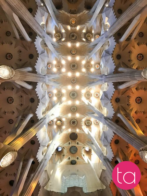 Interior of the Sagrada Família