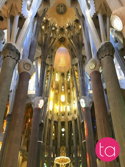 Interior of the Sagrada Família