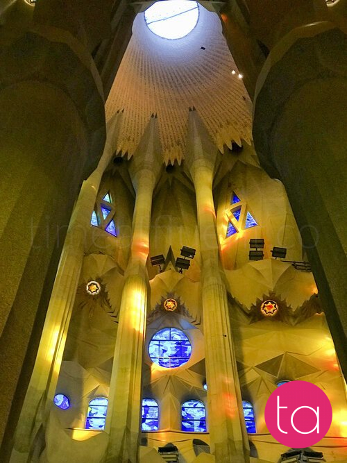 Interior of the Sagrada Família