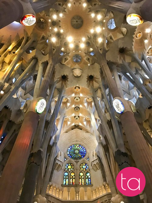 Interior of the Sagrada Família