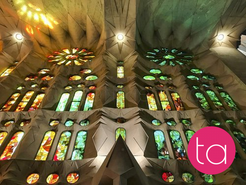 Interior of the Sagrada Família
