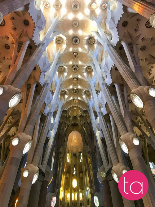 Interior of the Sagrada Família