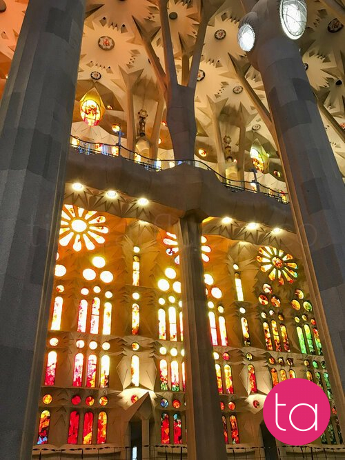 Interior of the Sagrada Família
