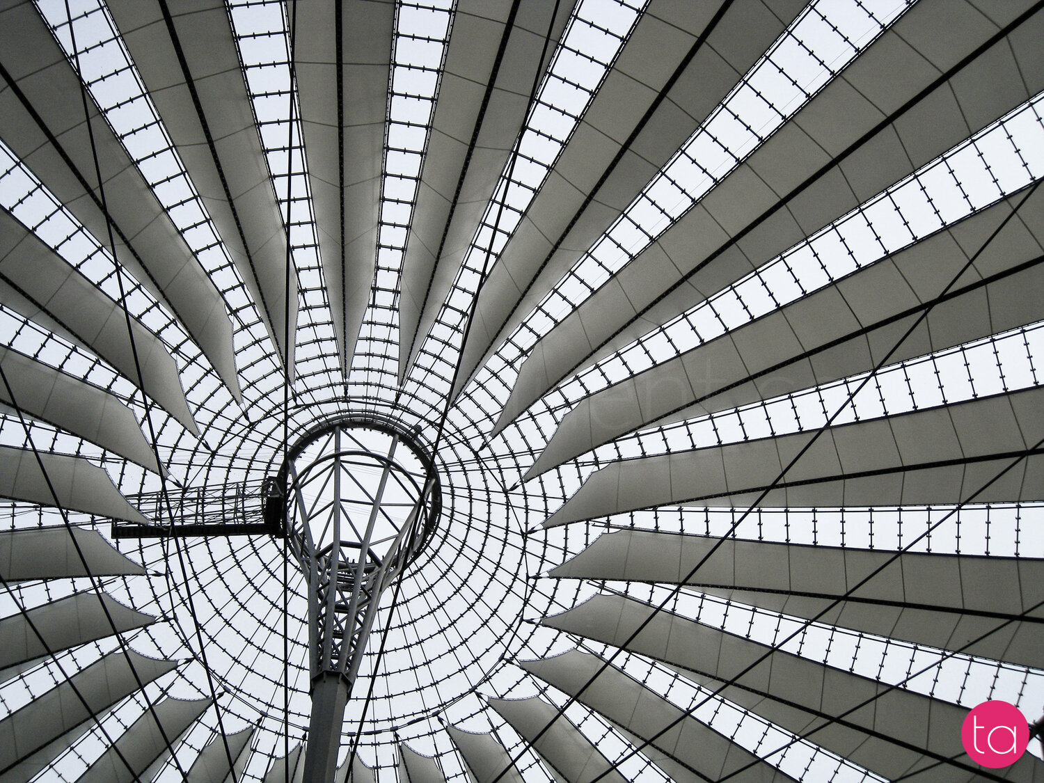 Berlin's Glass Roof of Sony Centre