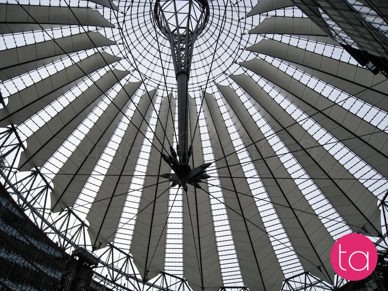 Berlin's Glass Roof of Sony Centre