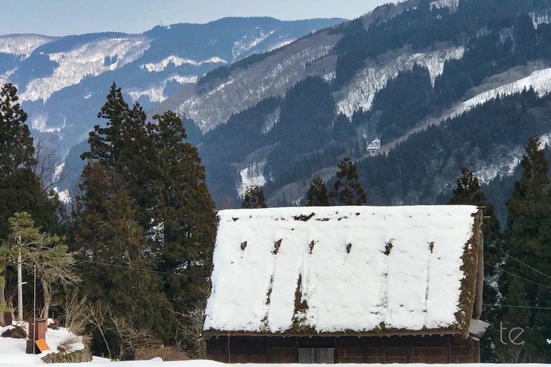 Gokayama in Spring Snow