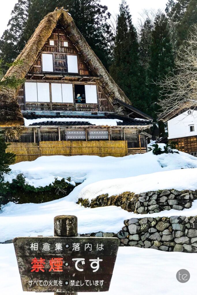 Gokayama in Spring Snow