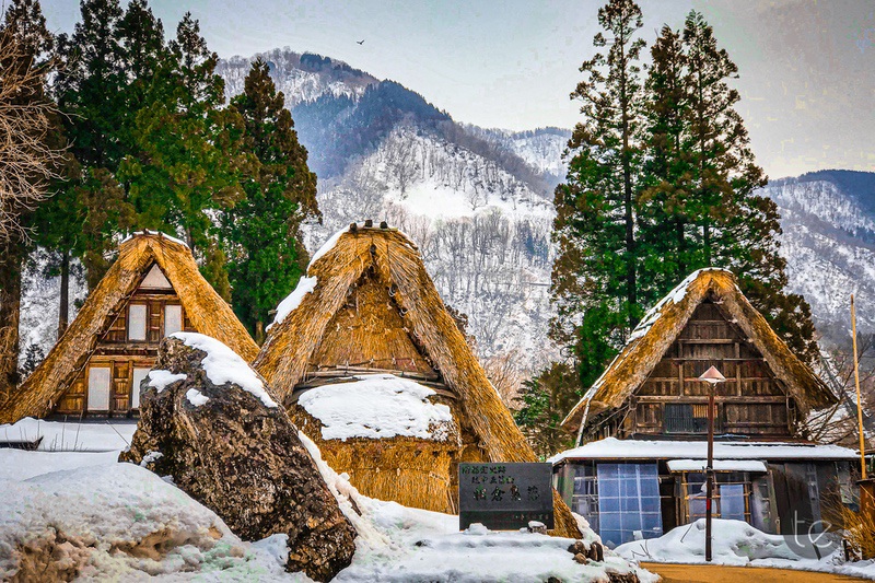 Gokayama in Spring Snow