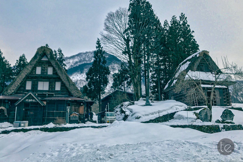 Gokayama in Spring Snow