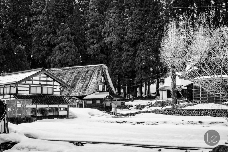 Gokayama in Spring Snow