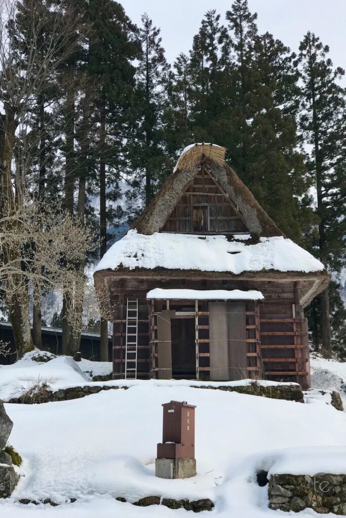 Gokayama in Spring Snow