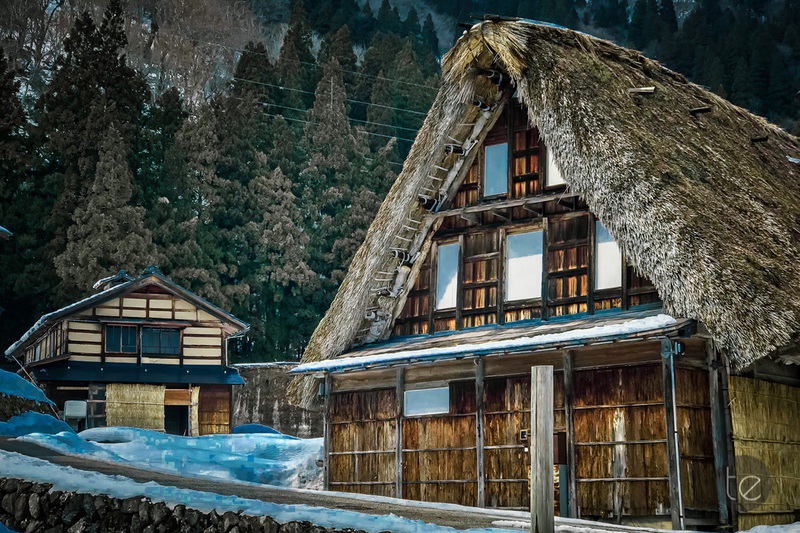 Gokayama in Spring Snow