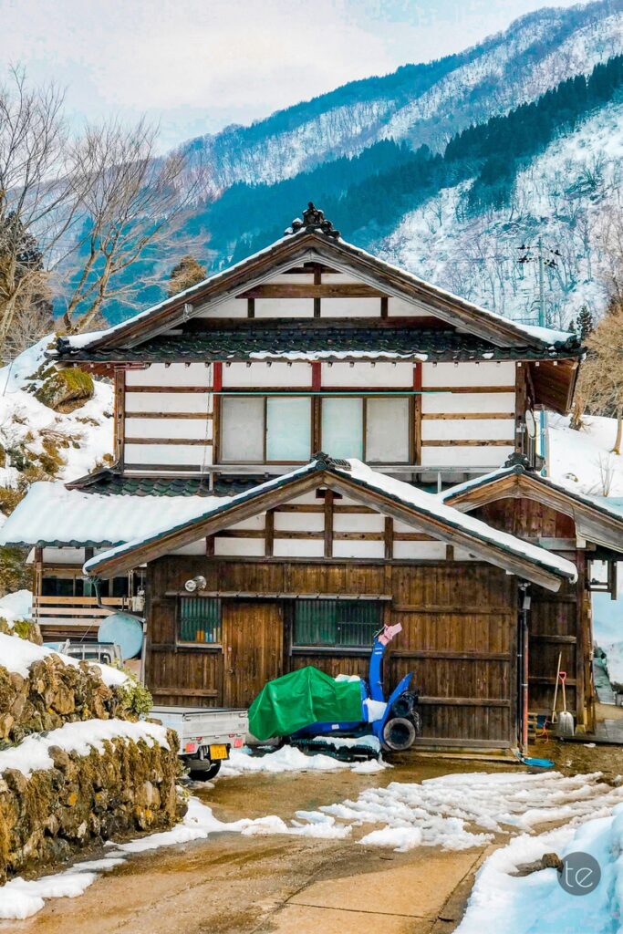 Gokayama in Spring Snow