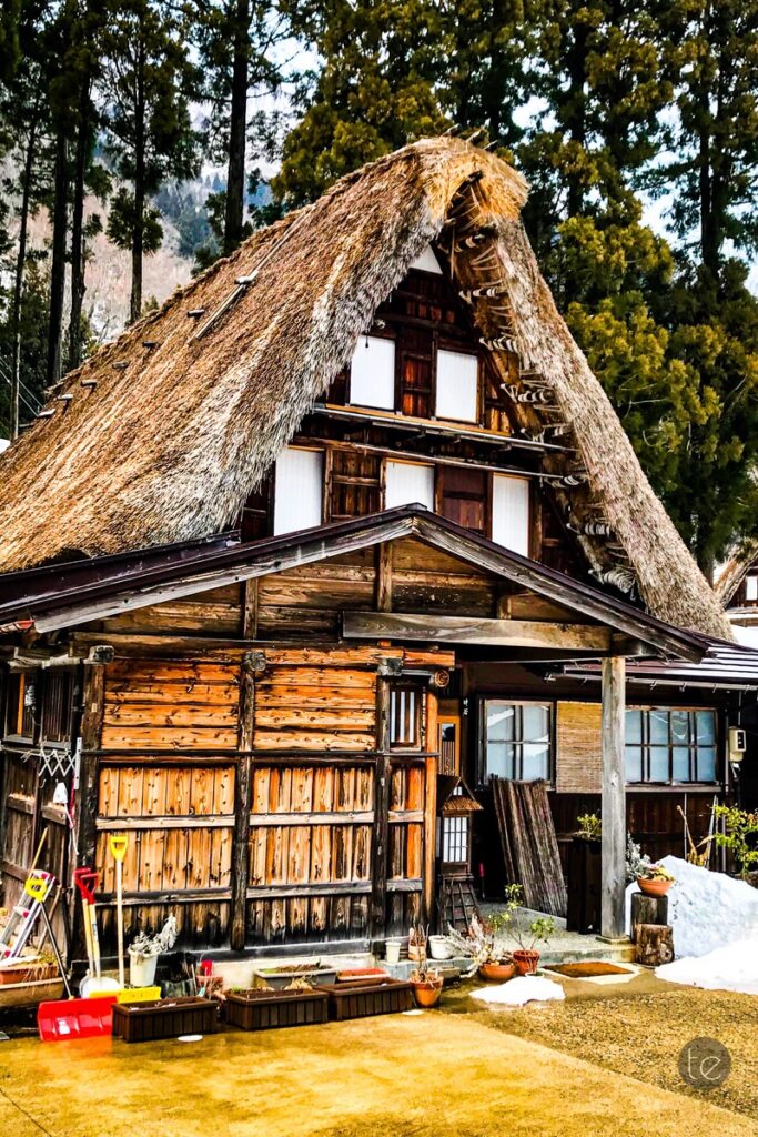 Gokayama in Spring Snow