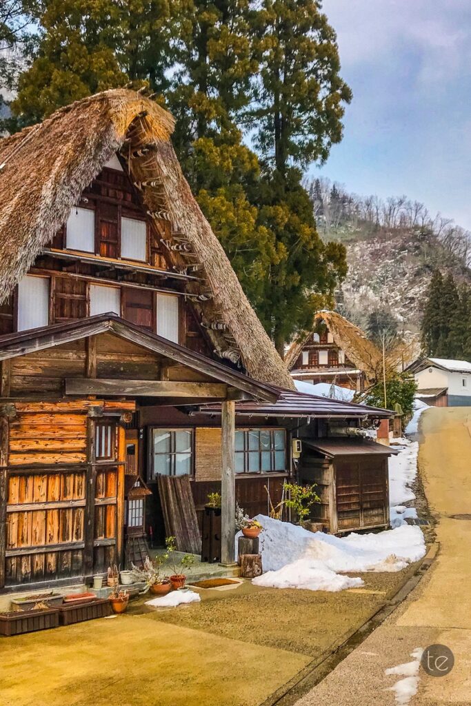 Gokayama in Spring Snow