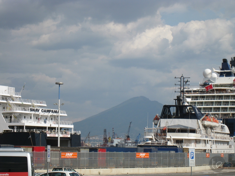 Porto Di Napoli and Vesuvius