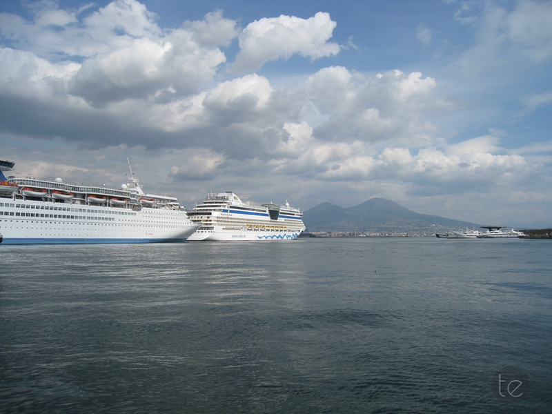 Porto Di Napoli and Vesuvius