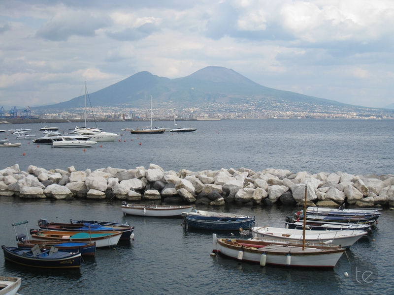 Porto Di Napoli and Vesuvius