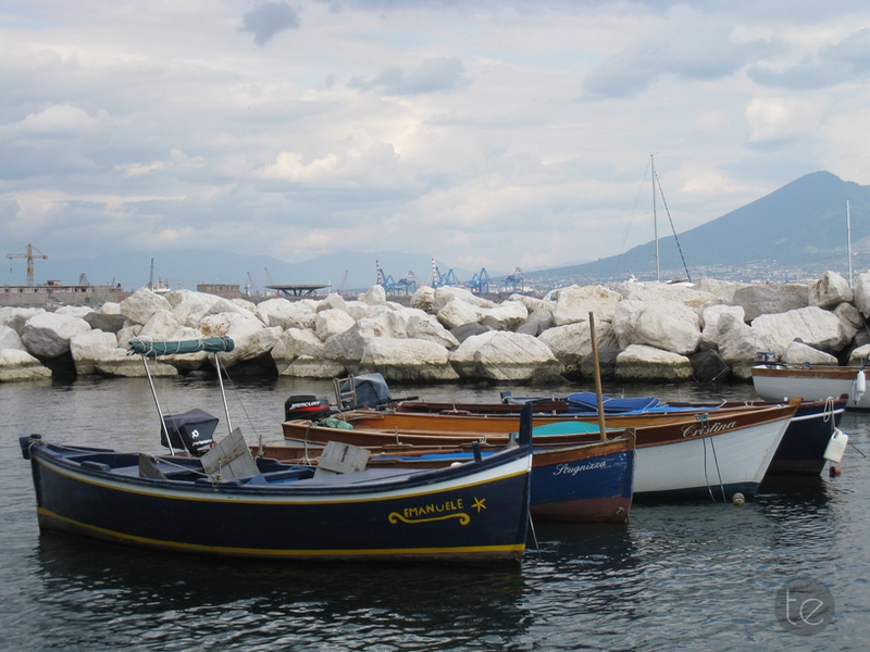 Porto Di Napoli and Vesuvius