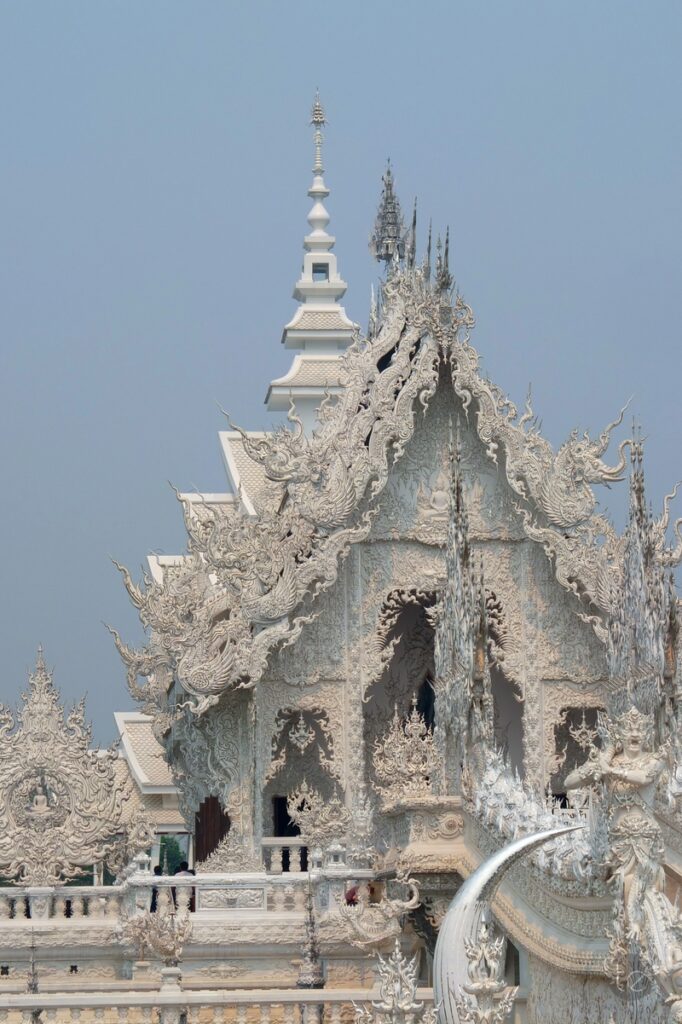 Wat Rong Khun, the White Temple in Chiang Rai, Thailand