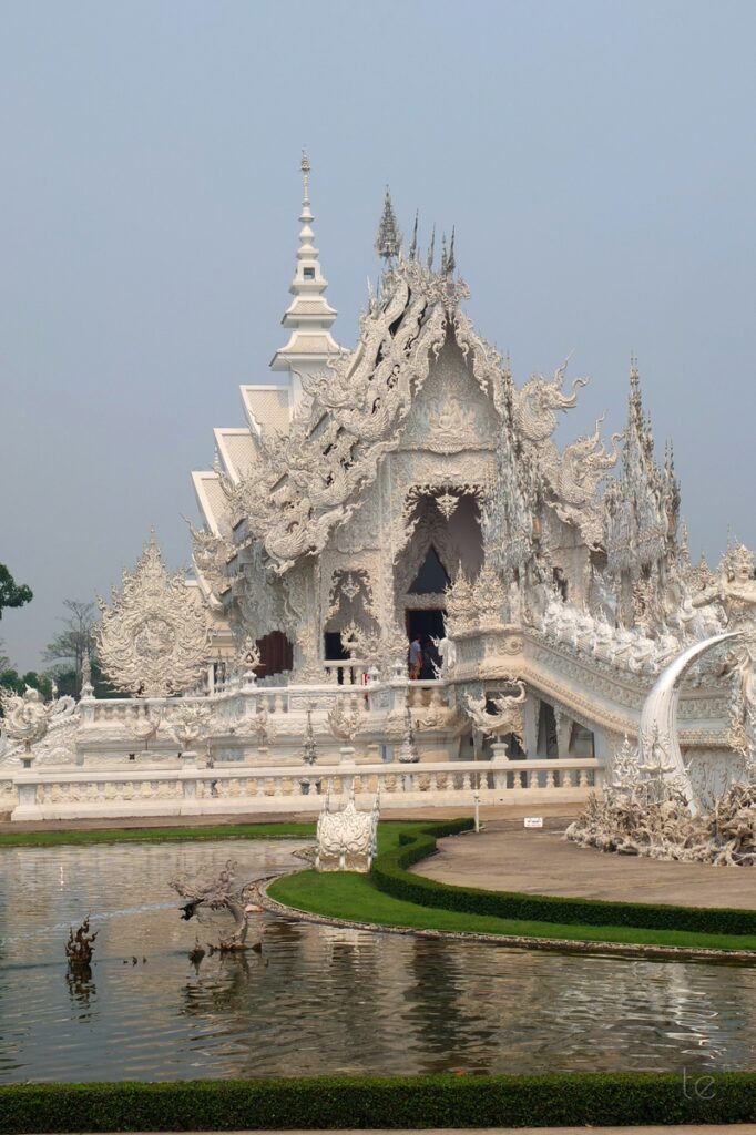 Wat Rong Khun, the White Temple in Chiang Rai, Thailand