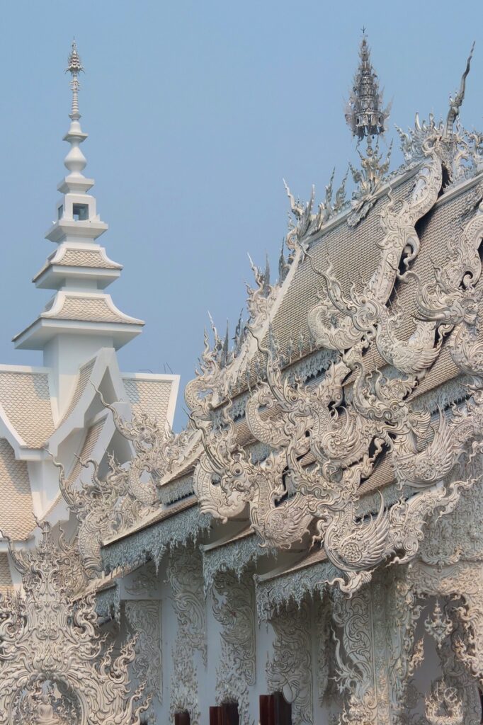 Wat Rong Khun, the White Temple in Chiang Rai, Thailand