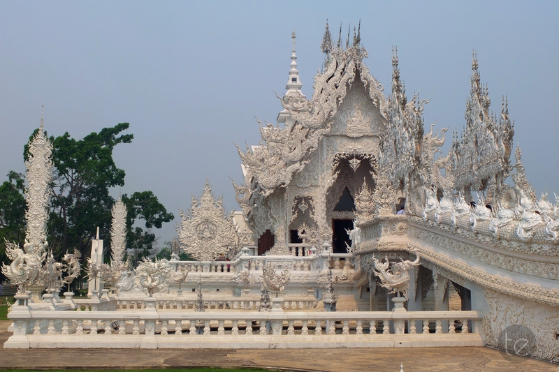 Wat Rong Khun, the White Temple in Chiang Rai, Thailand