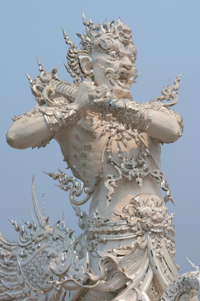 Wat Rong Khun, the White Temple in Chiang Rai, Thailand
