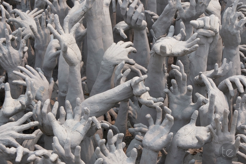 Wat Rong Khun, the White Temple in Chiang Rai, Thailand