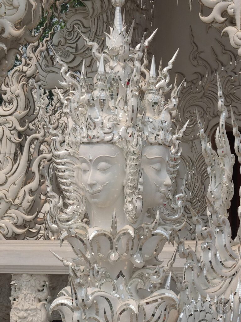 Wat Rong Khun, the White Temple in Chiang Rai, Thailand